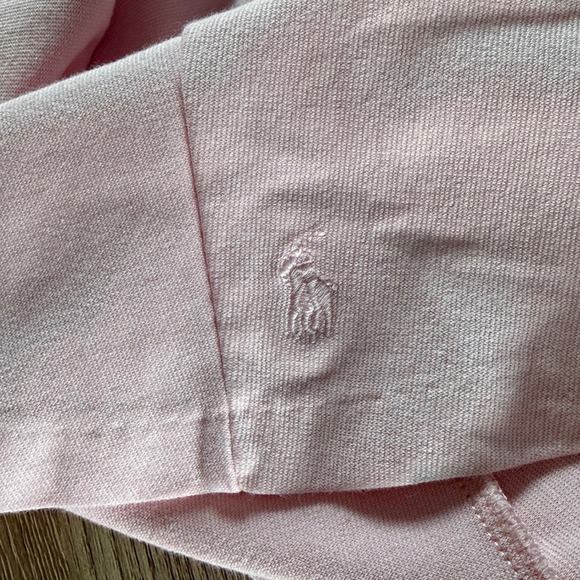 Polo Ralph Lauren Flutter Sleeve Dress Girls Large (12/14) Pink Pullover Casual - Picture 6 of 10